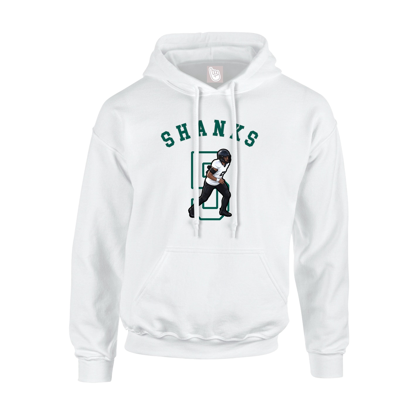 Hoodie — Shirsey Arch in White