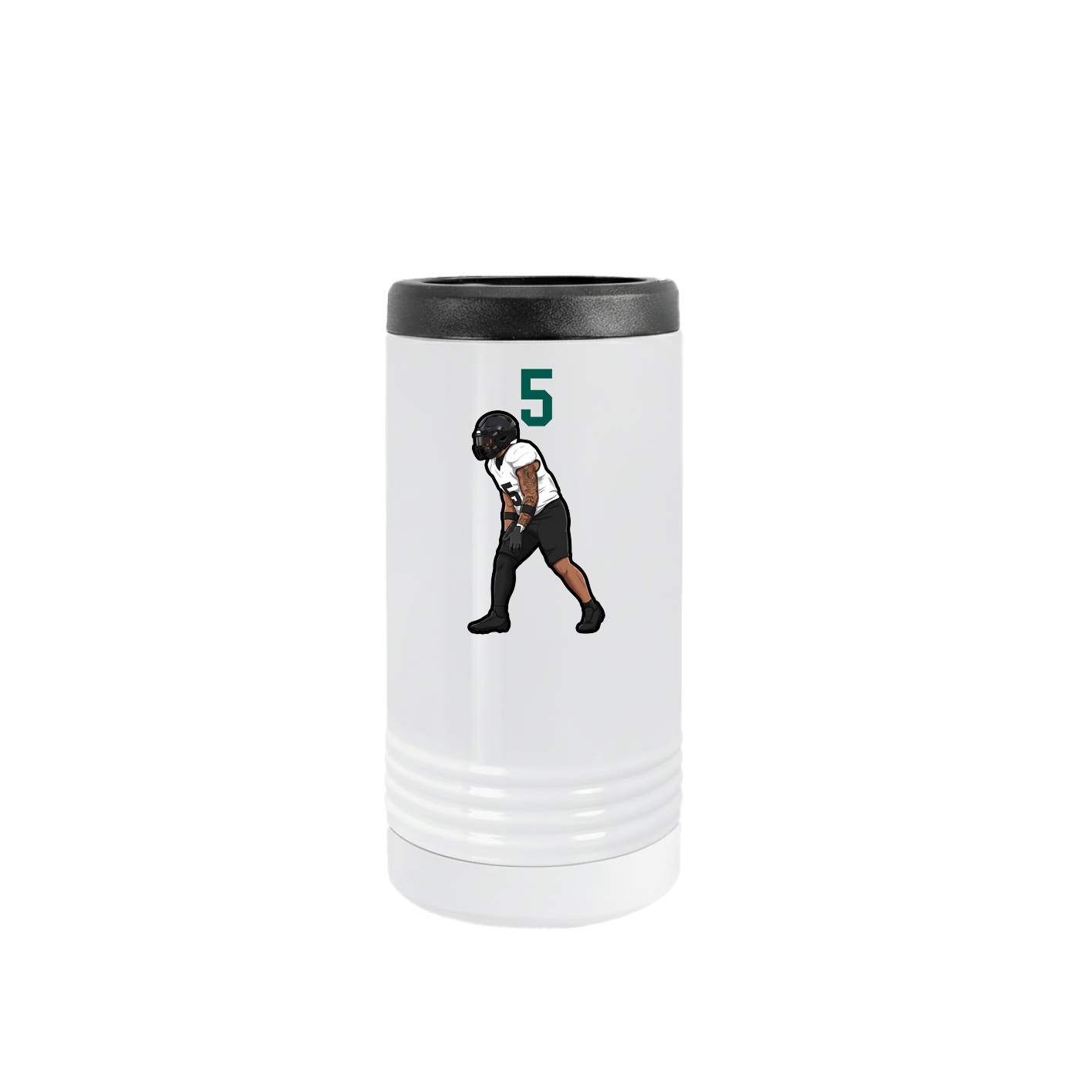 Slim Beverage Holder — Number Top in White
