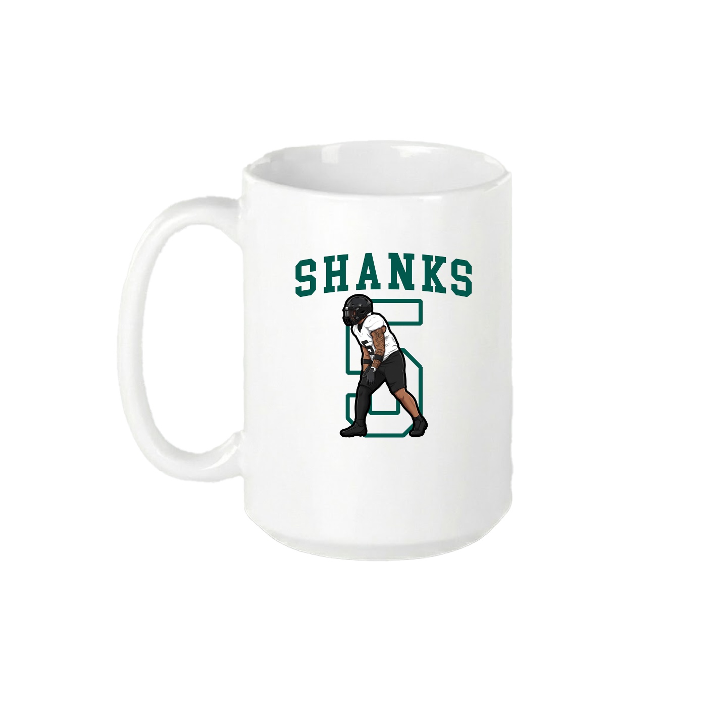15oz Coffee Mug — Shirsey in White