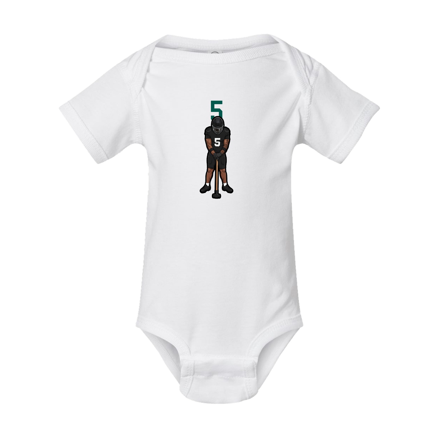 Baby Onesie — Number Top in White