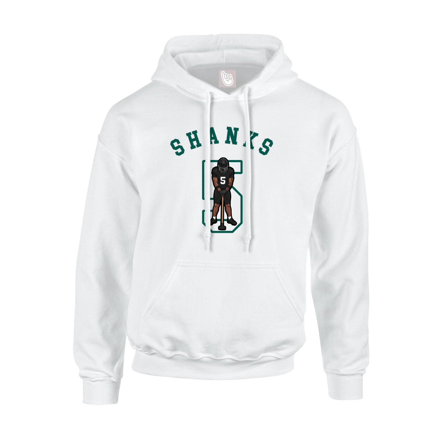 Hoodie — Shirsey Arch in White