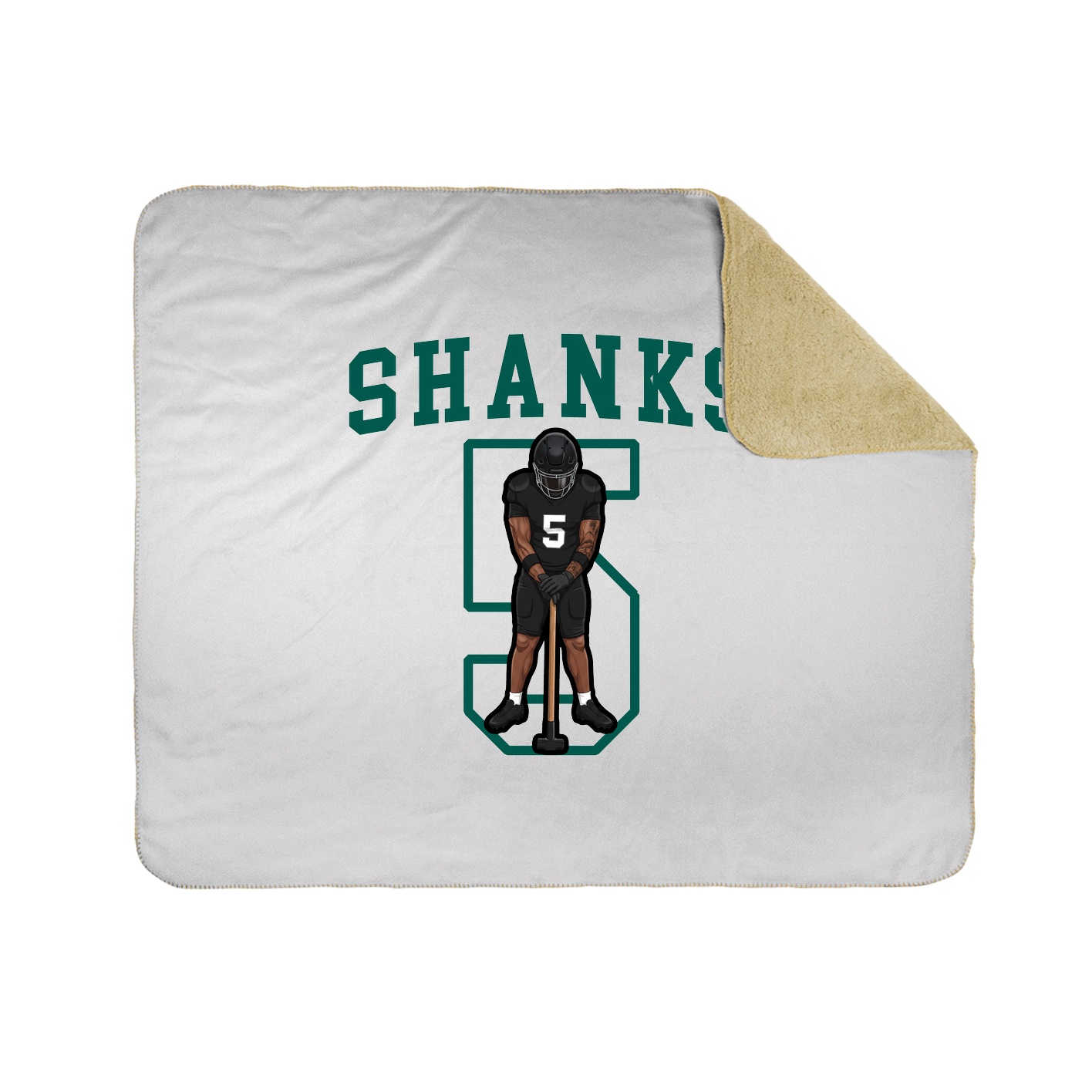 50x60 Sherpa Lined Throw Blanket