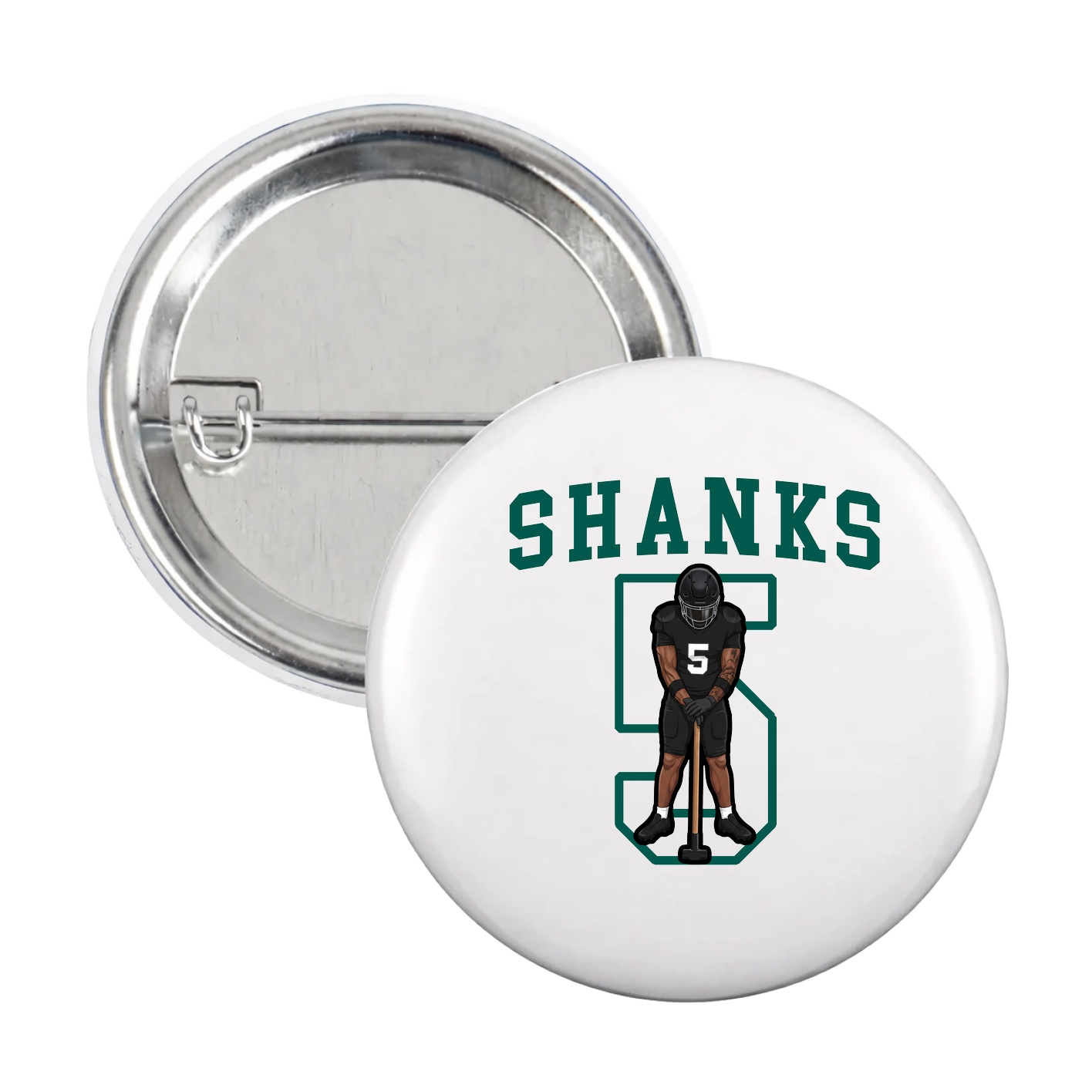 Game Day Button — Shirsey in White