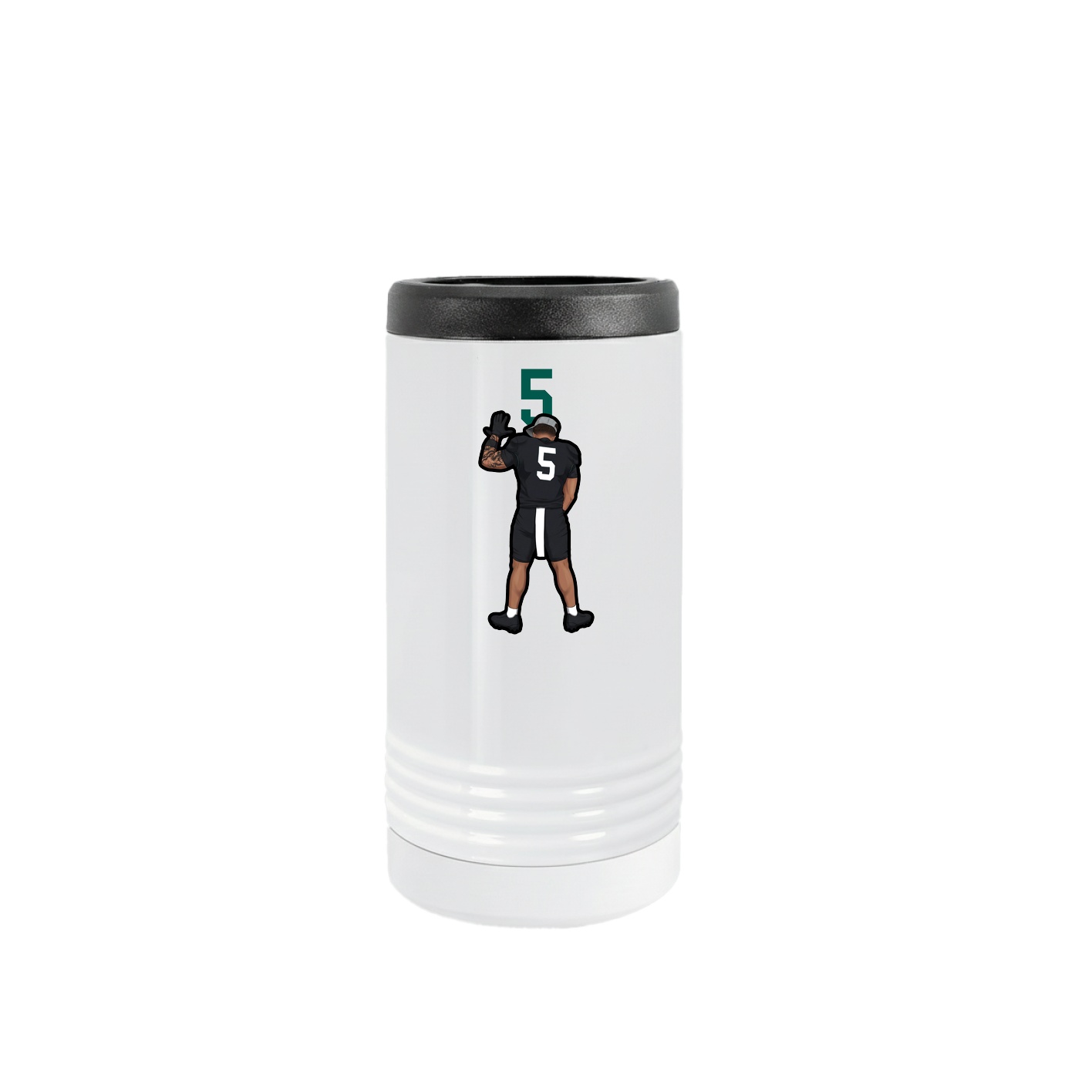 Slim Beverage Holder — Number Top in White