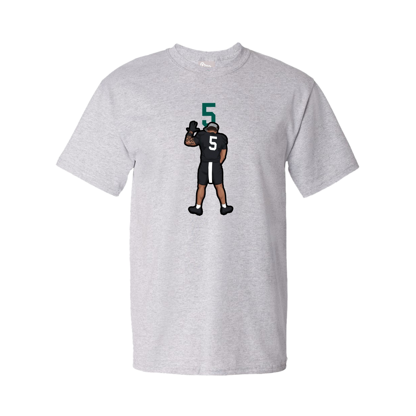 Tee — Number Top in Grey