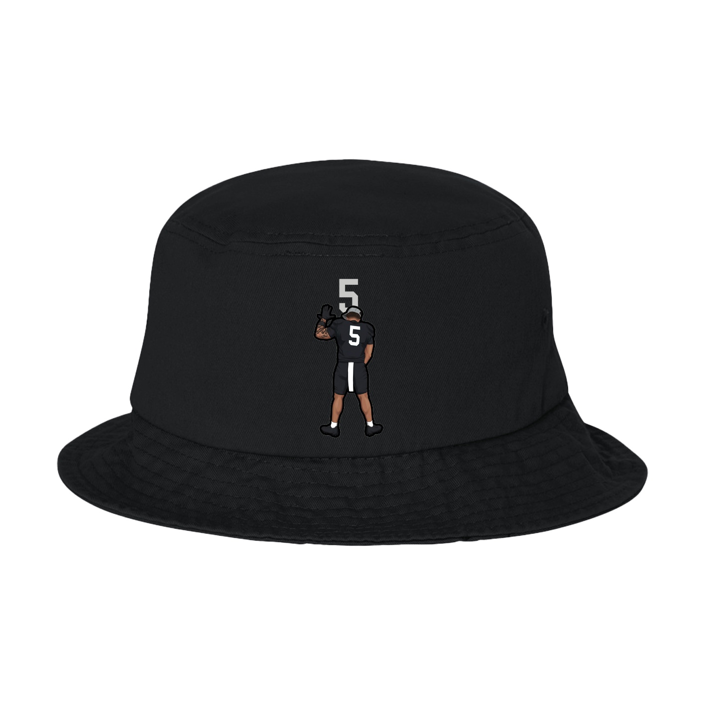 Bucket Cap — Number Top in Black
