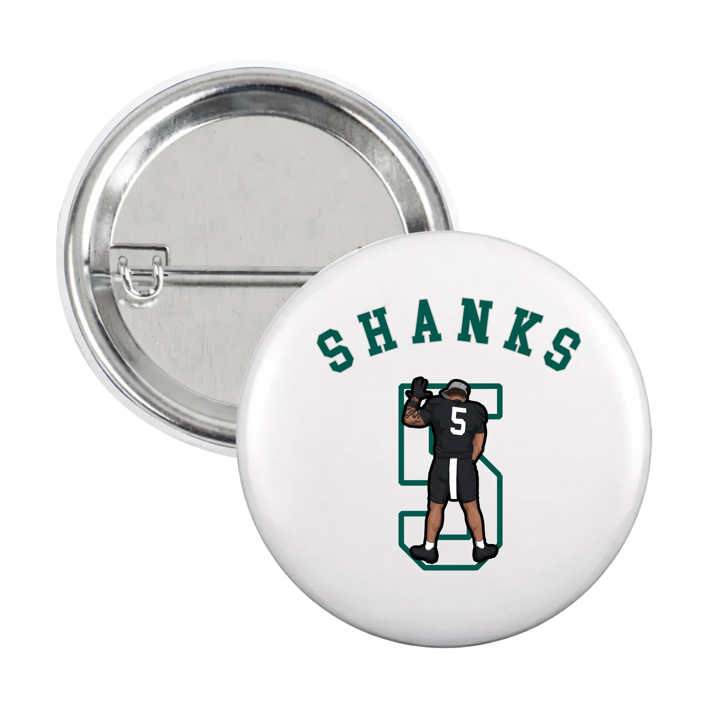 Game Day Button — Shirsey Arch in White