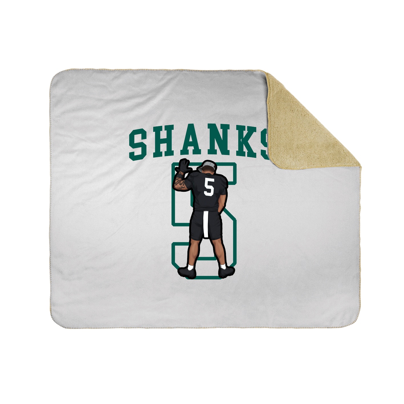 Throw Blanket — Shirsey in White