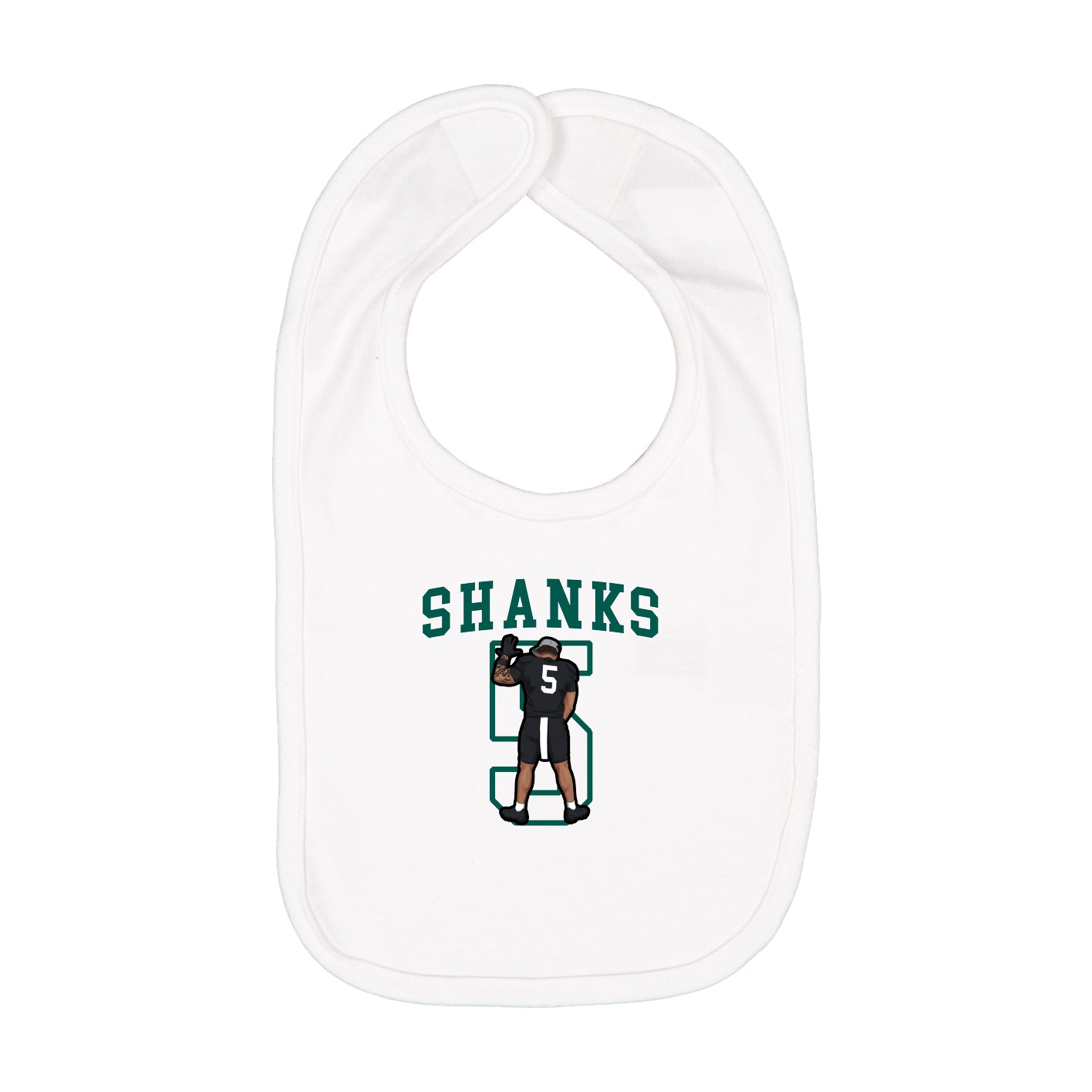 Infant Bib — Shirsey in White