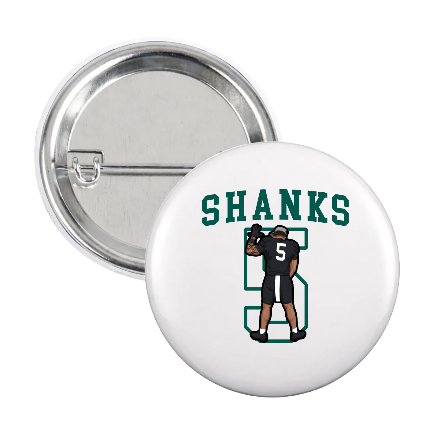 Game Day Button — Shirsey in White