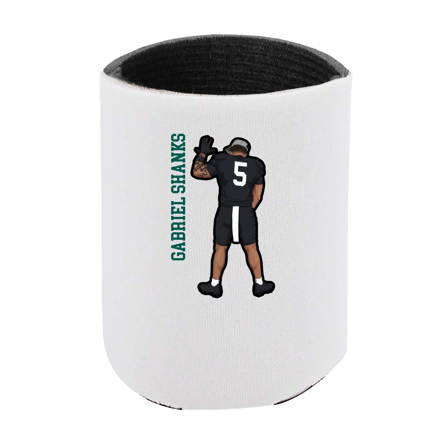 Can Holder — Name Vertical in White