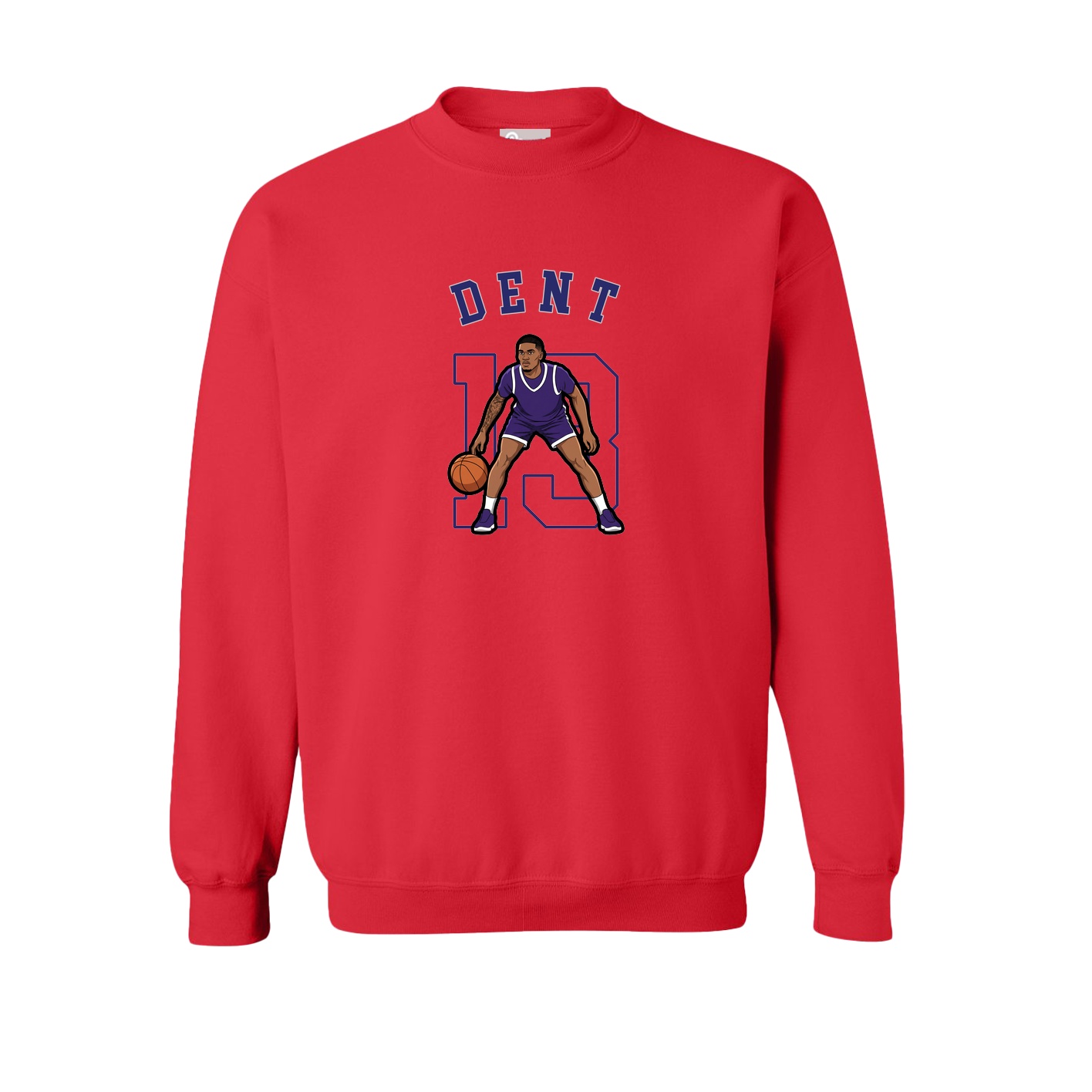 Fleece Crew — Shirsey Arch in Red