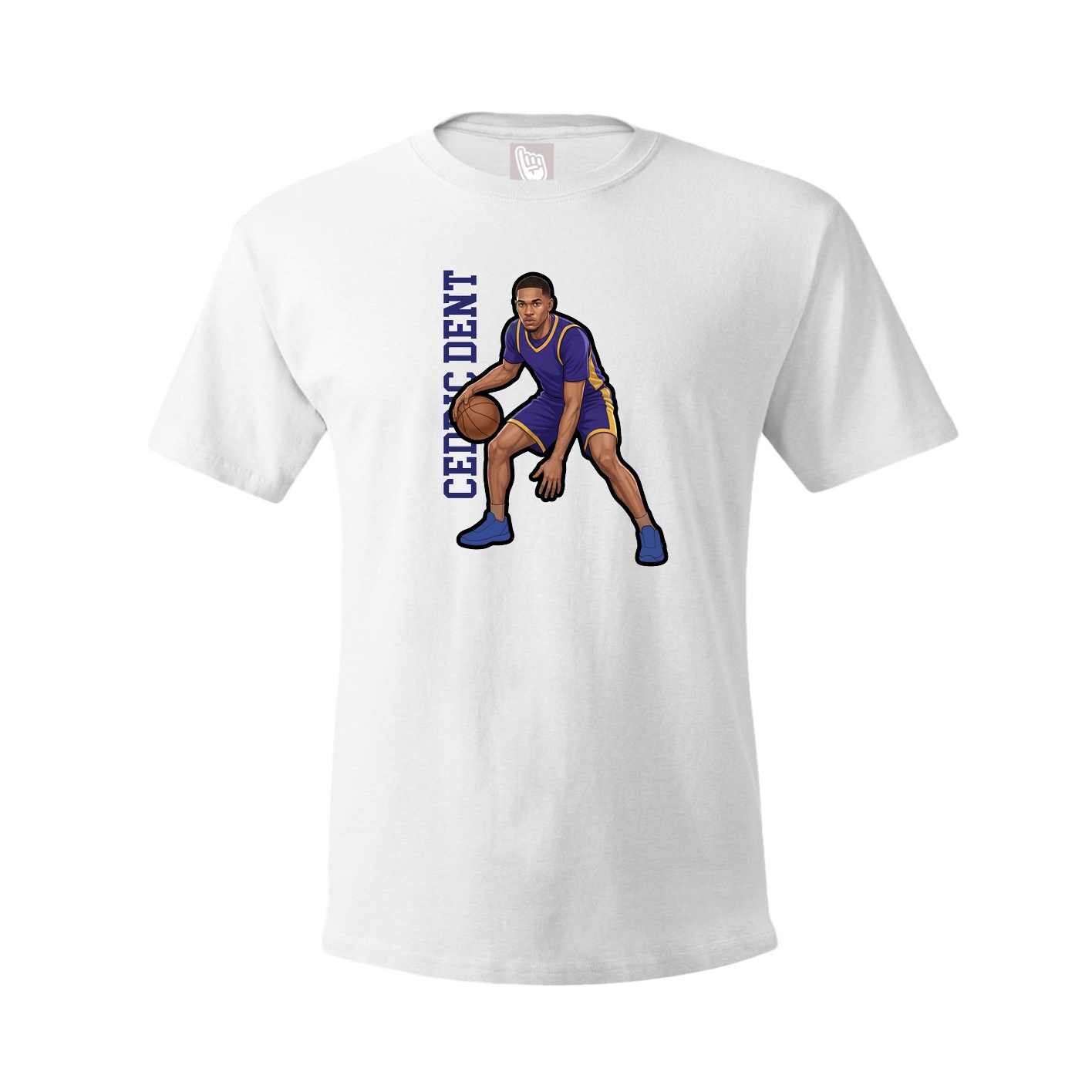 Youth Tee — Name Vertical in White