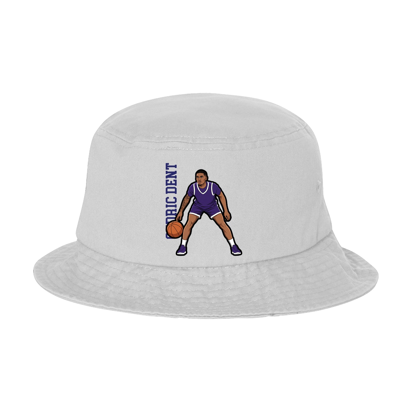 Bucket Cap — Name Vertical in White