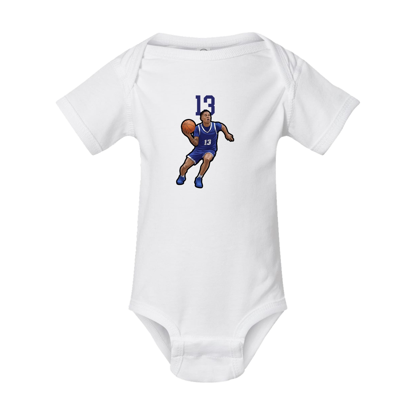 Baby Onesie — Number Top in White