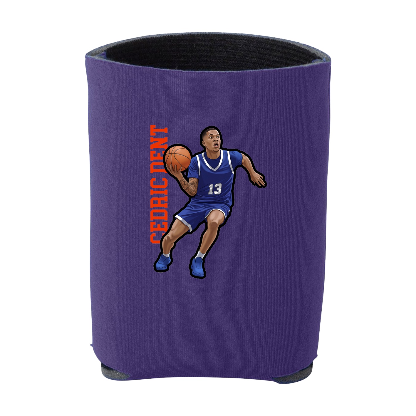 Can Holder — Name Vertical in Purple