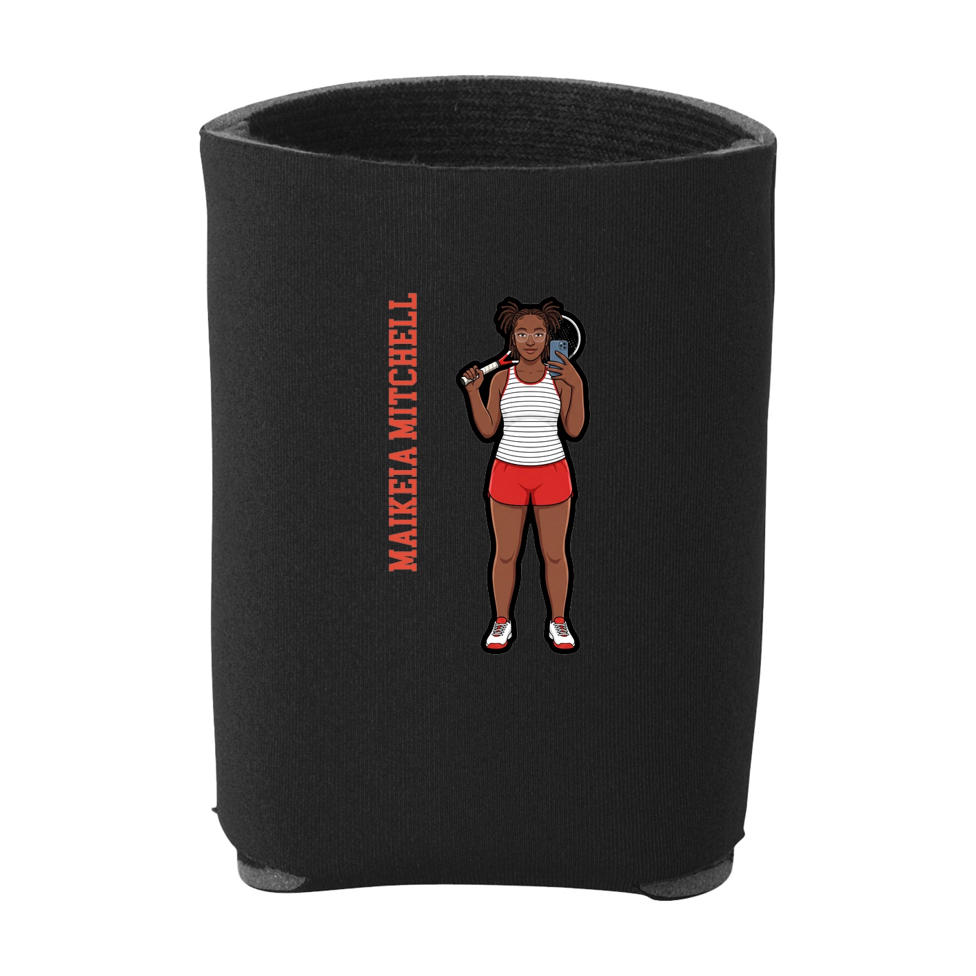 Can Holder — Name Vertical in Black