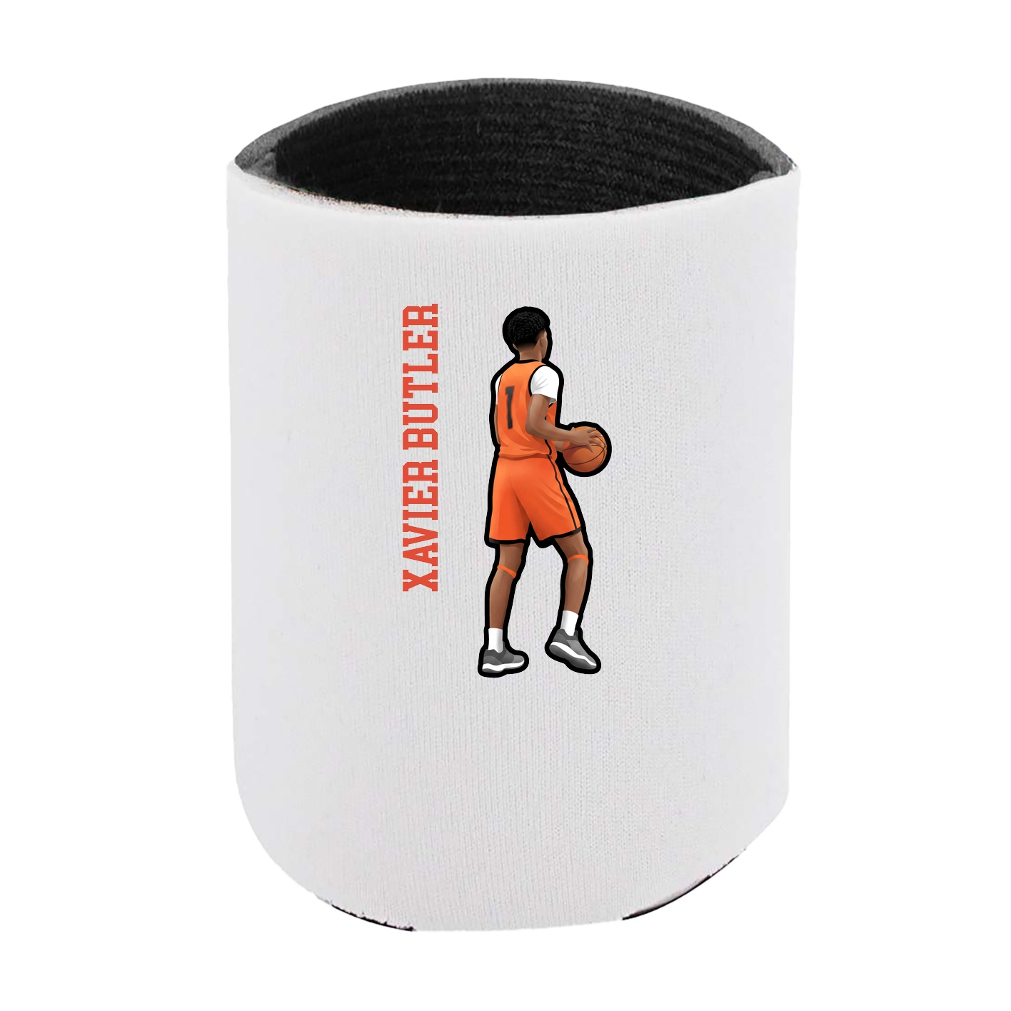 Can Holder — Name Vertical in White