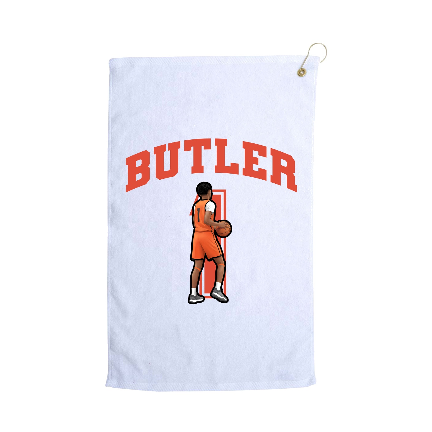 Golf Towel — Number in White