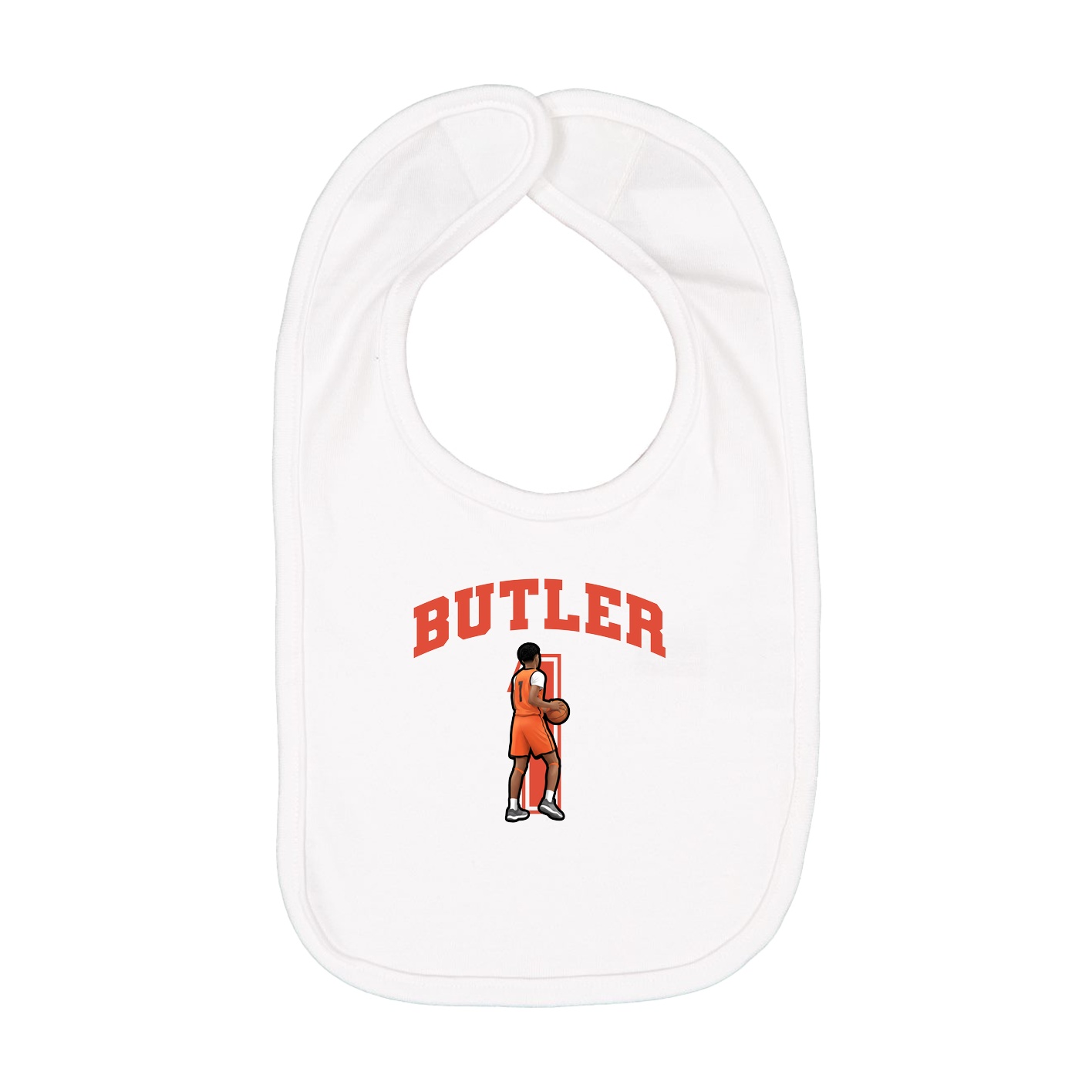 Infant Bib — Number in White
