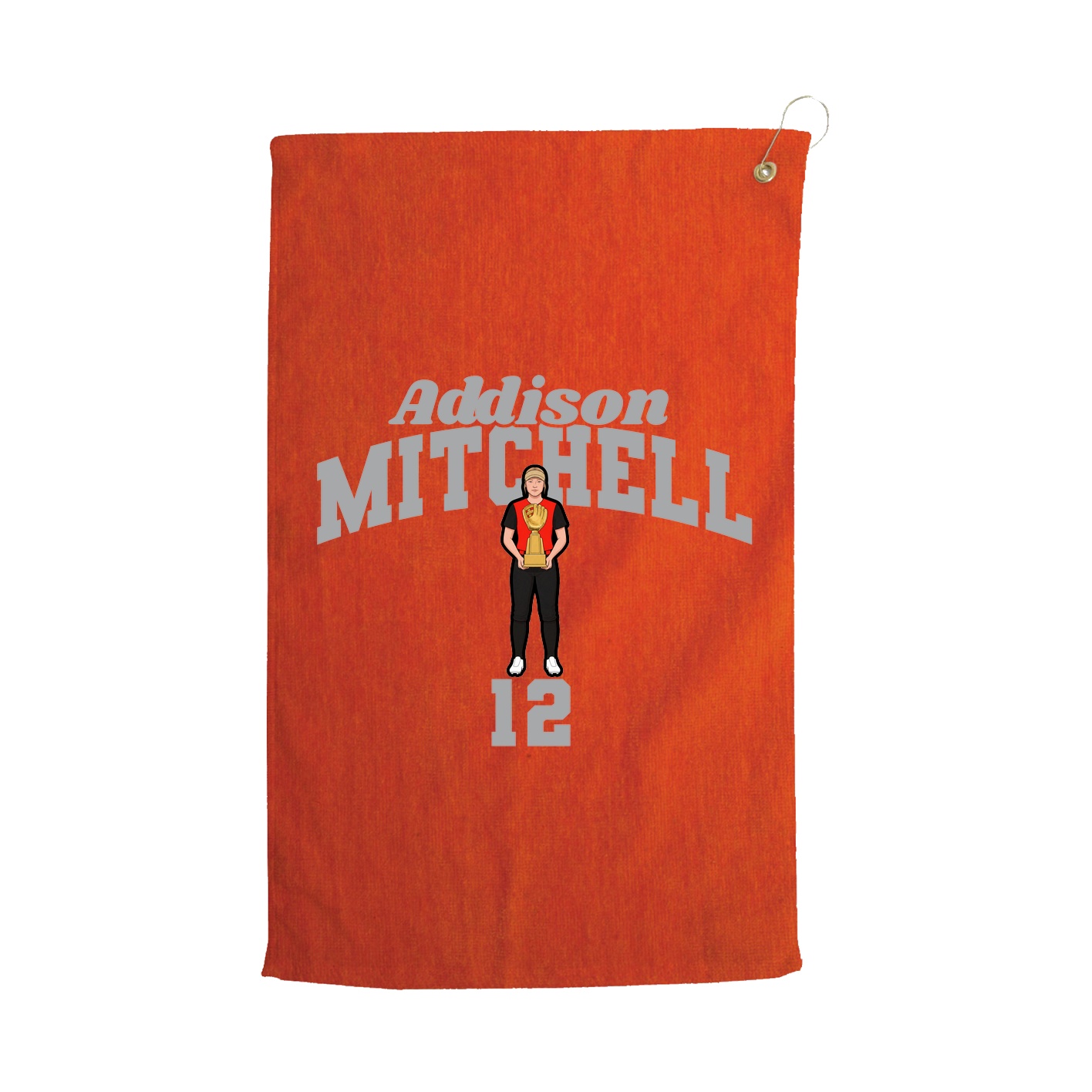 Golf Towel — Signature Arch in Orange