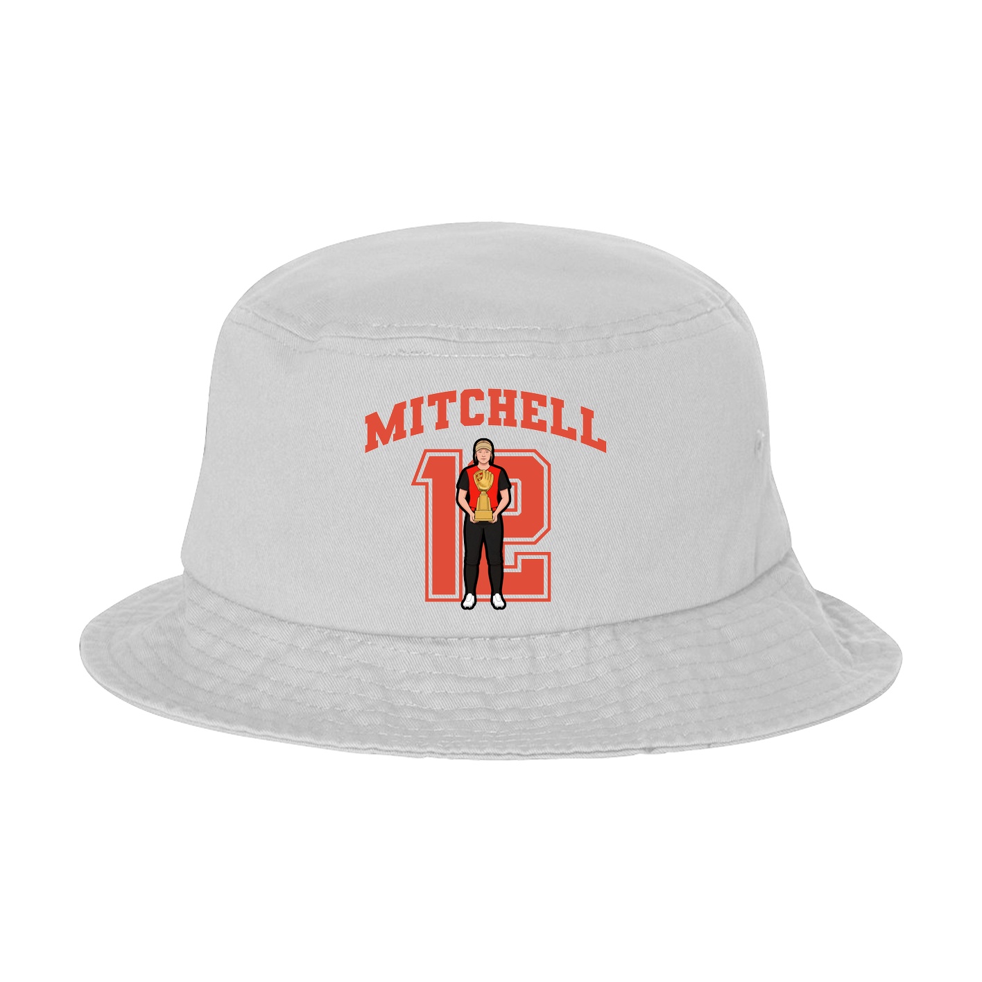 Bucket Cap — Number in White
