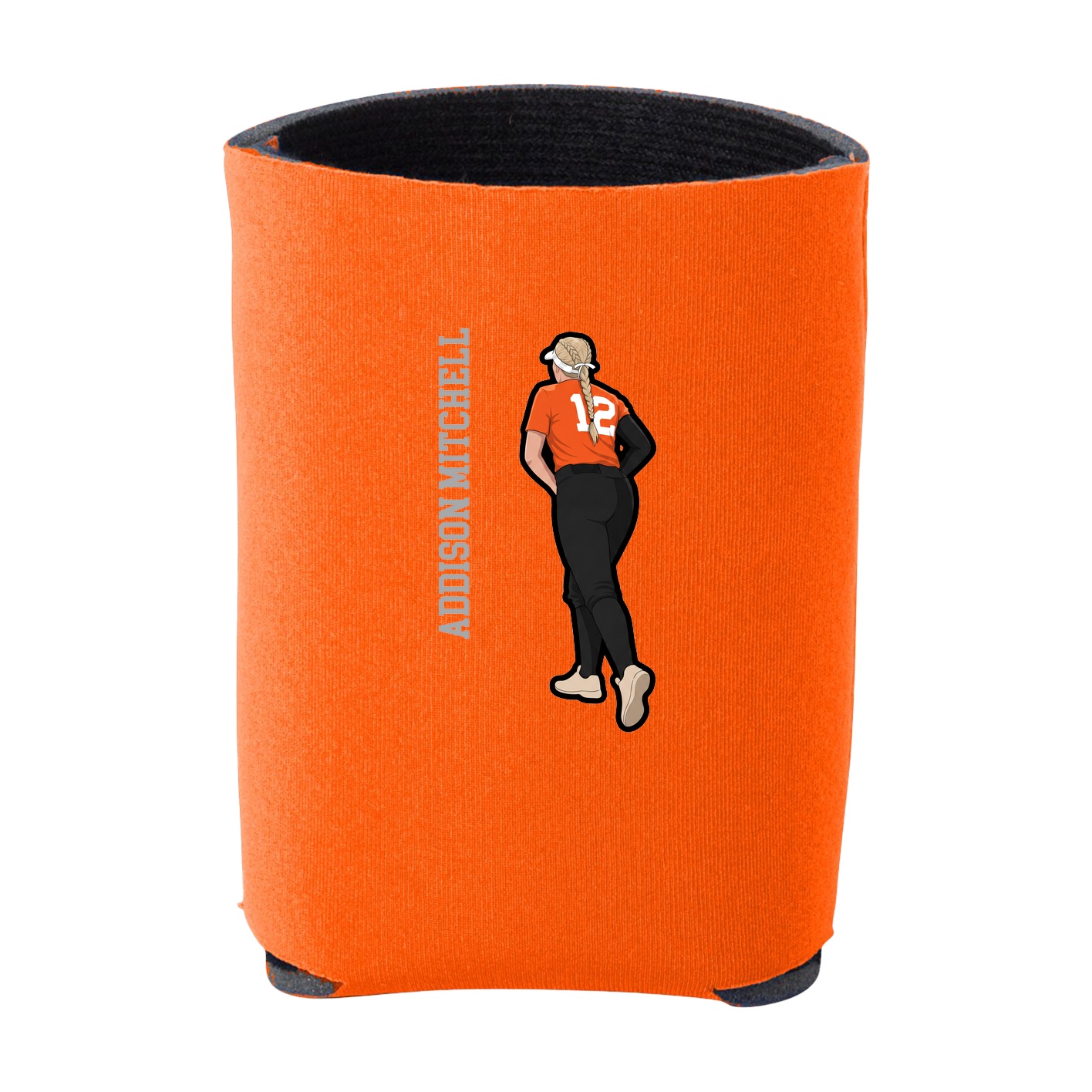 Can Holder — Name Vertical in Orange