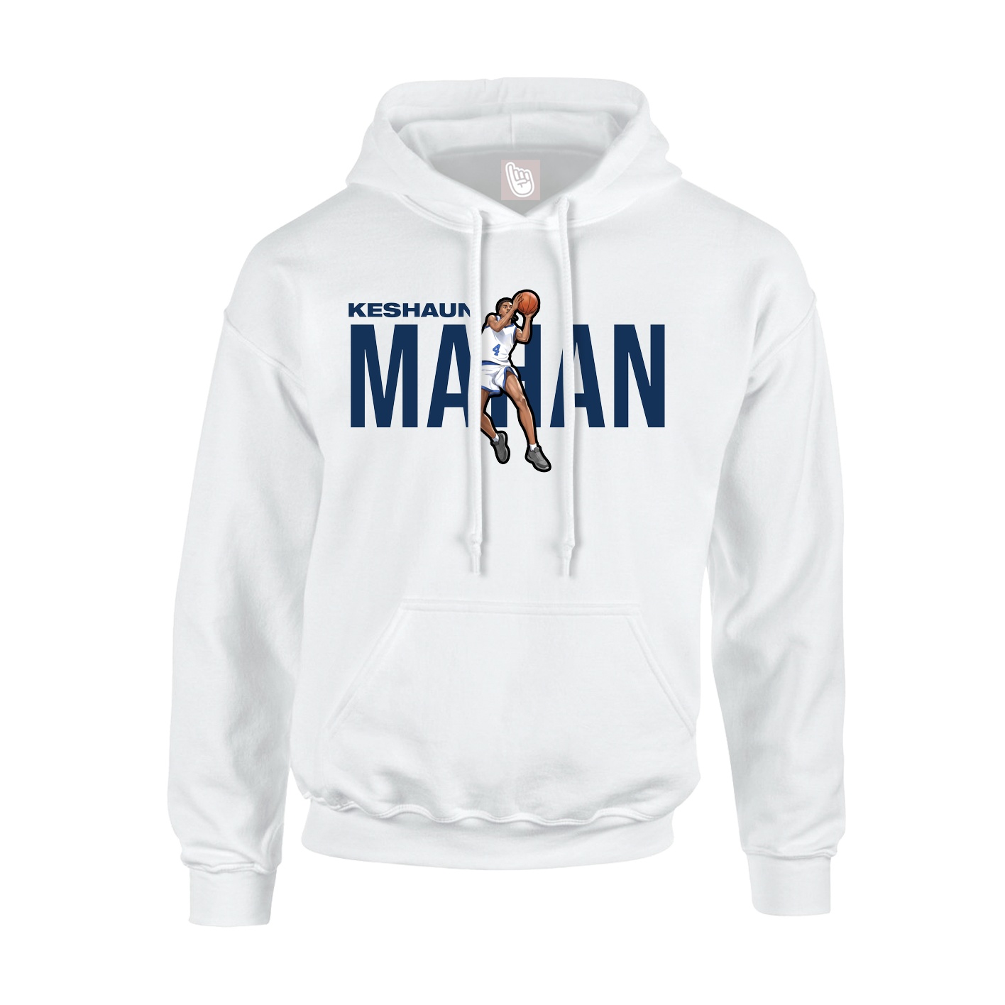 Hoodie — Player Name in White