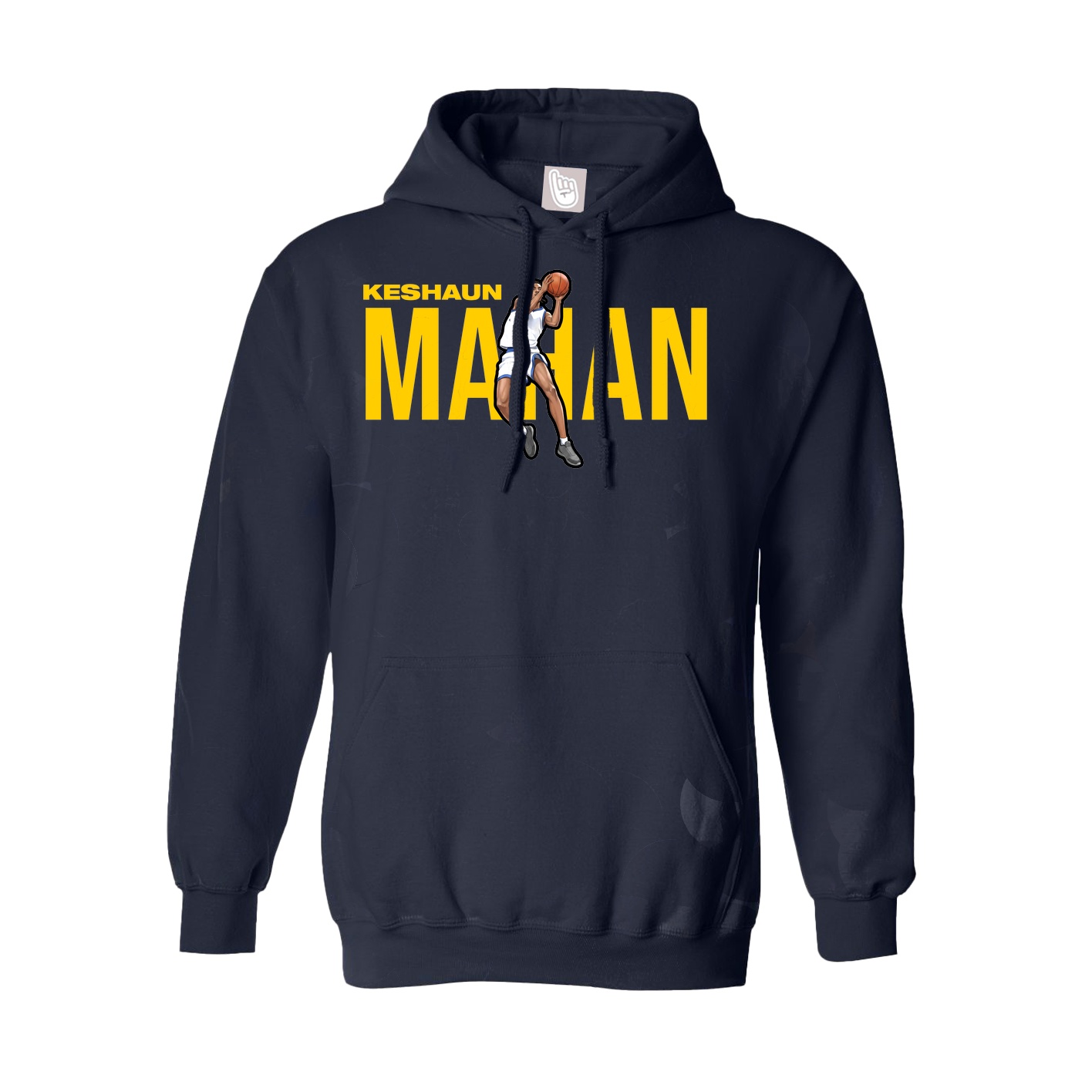 Youth Hoodie — Player Name in Navy