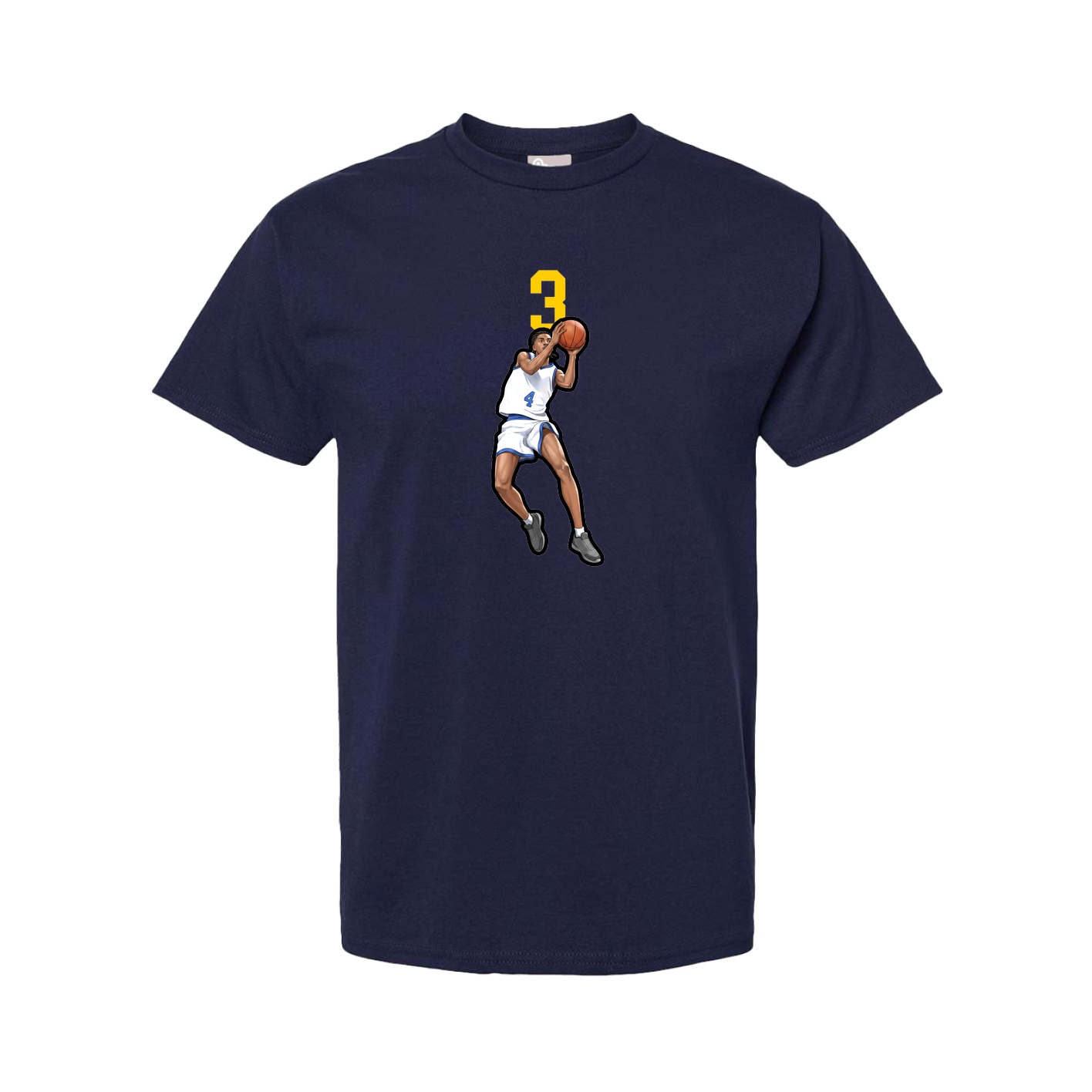 Youth Tee — Number Top in Navy