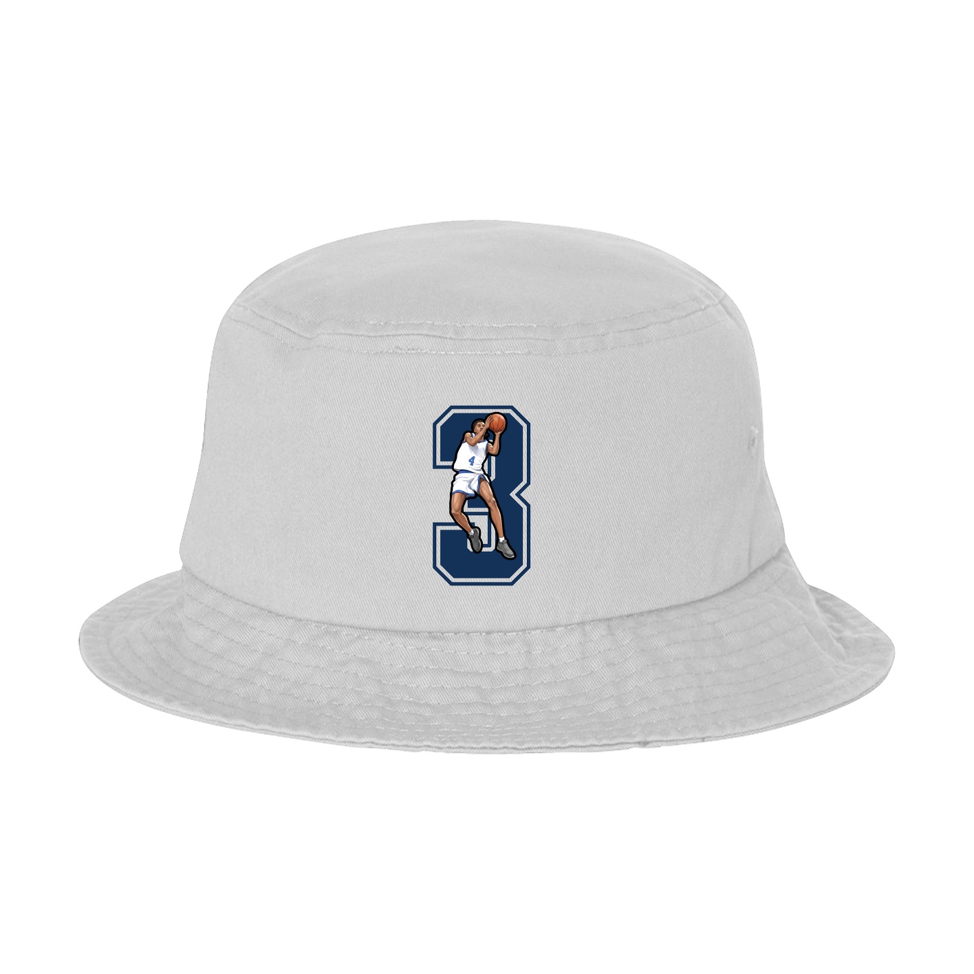 Bucket Cap — Number in White