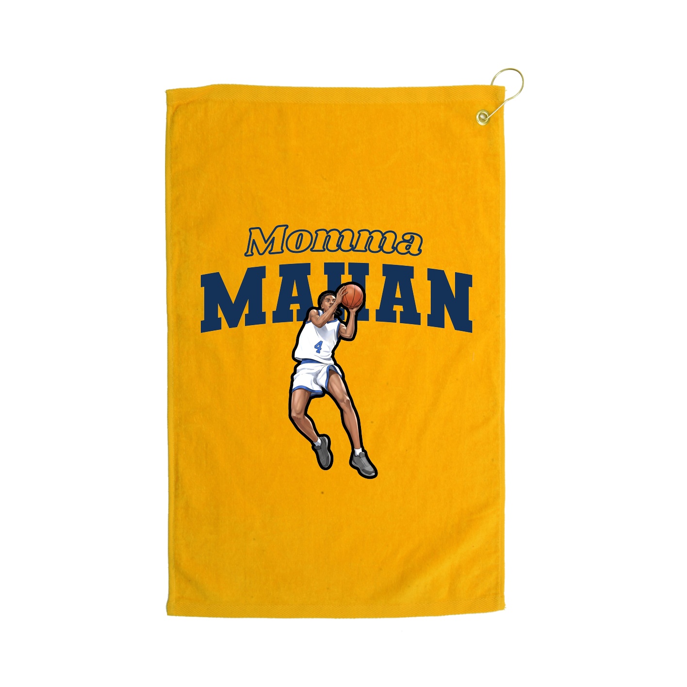 Golf Towel — Mothers Day Block in Gold