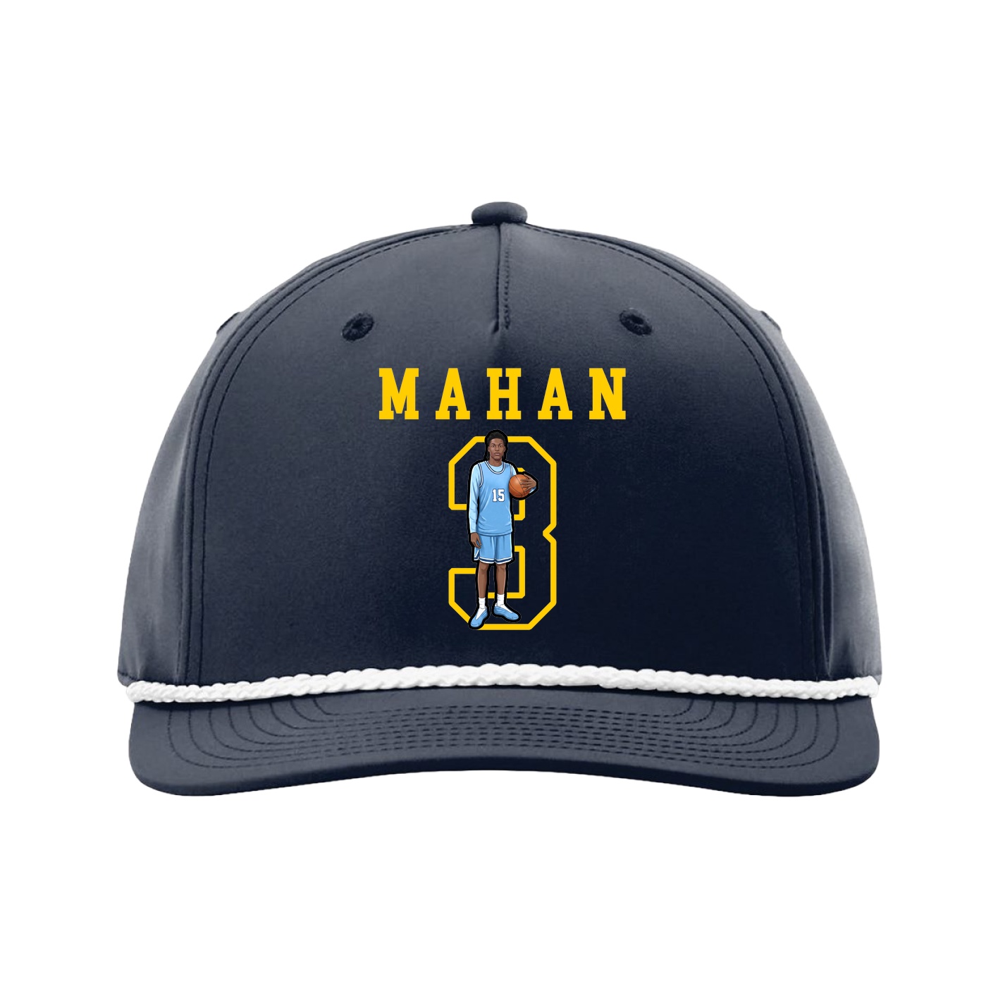 Five-Panel Classic Rope Cap — Shirsey in Navy
