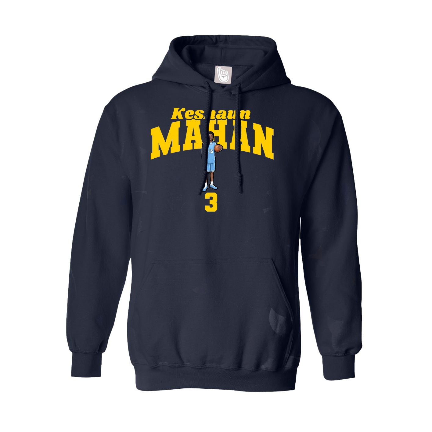 Youth Hoodie — Signature Arch in Navy