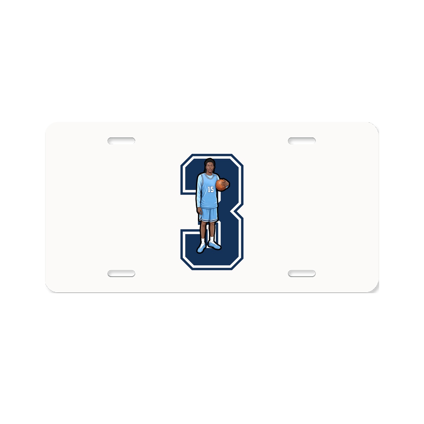 License Plate — Number in Classic