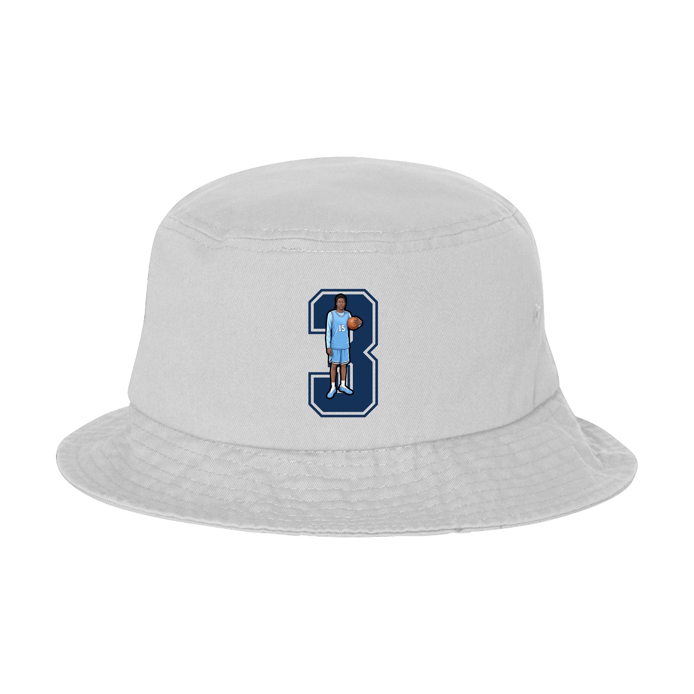 Bucket Cap — Number in White