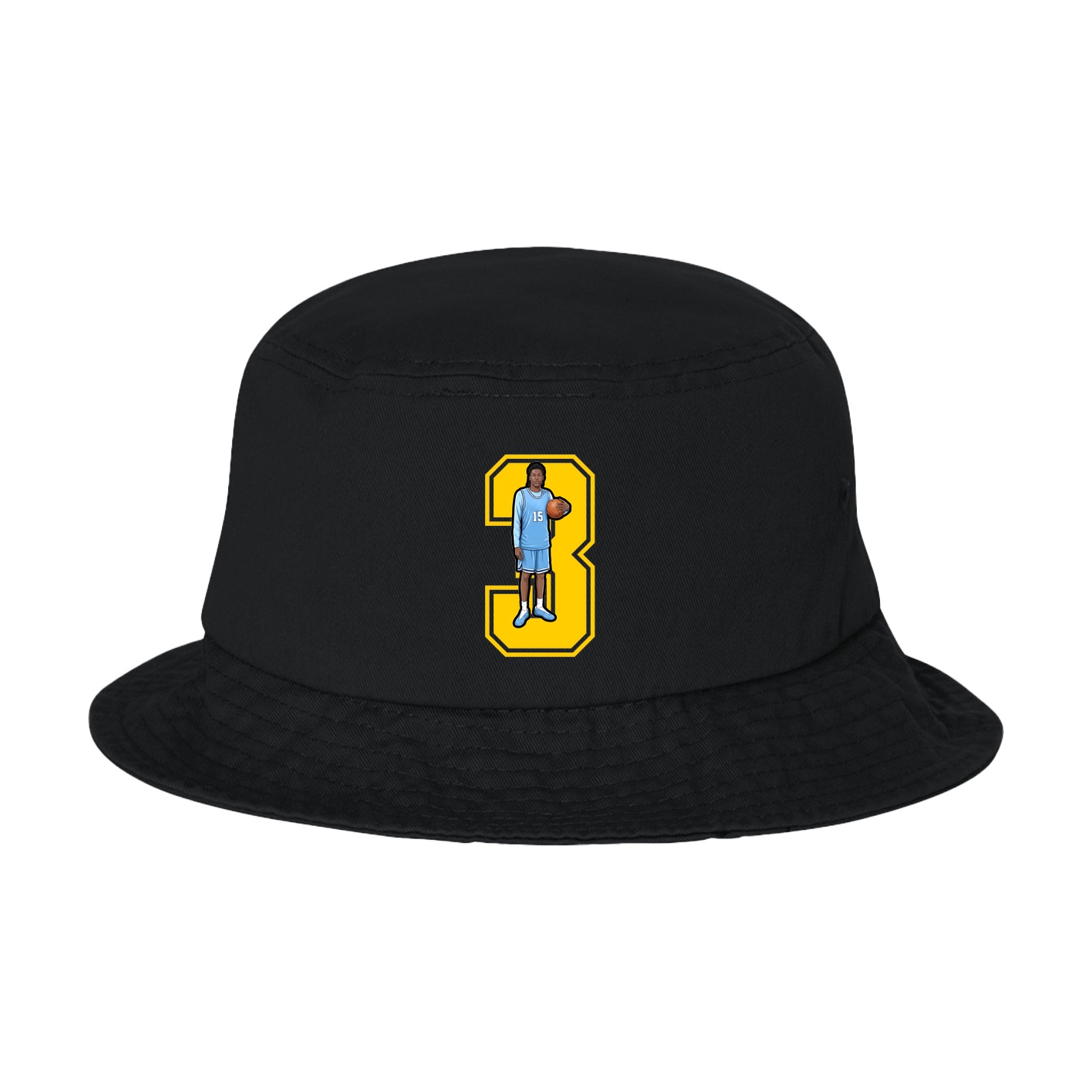Bucket Cap — Number in Black