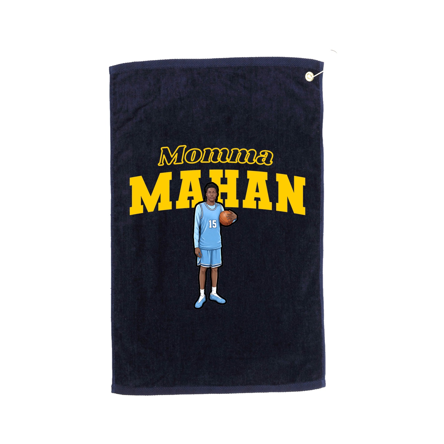 Golf Towel — Mothers Day Block in Navy
