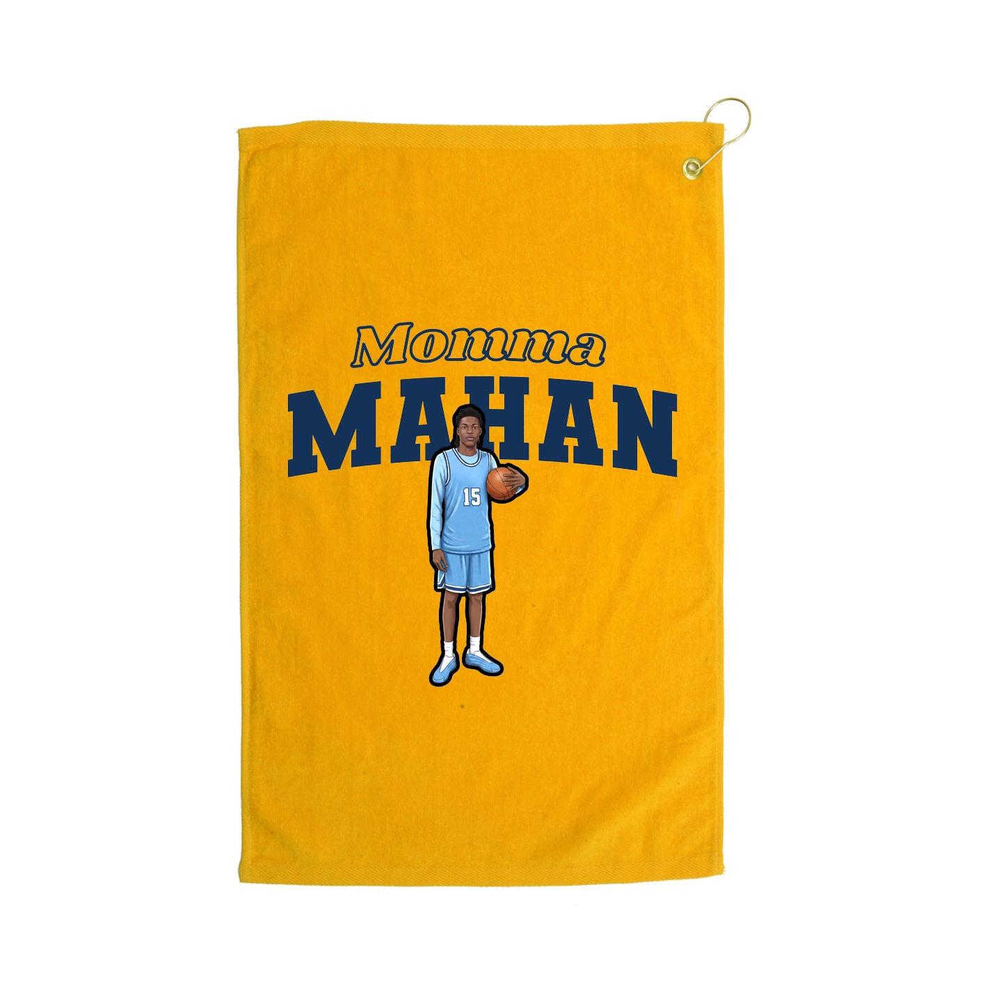 Golf Towel — Mothers Day Block in Gold