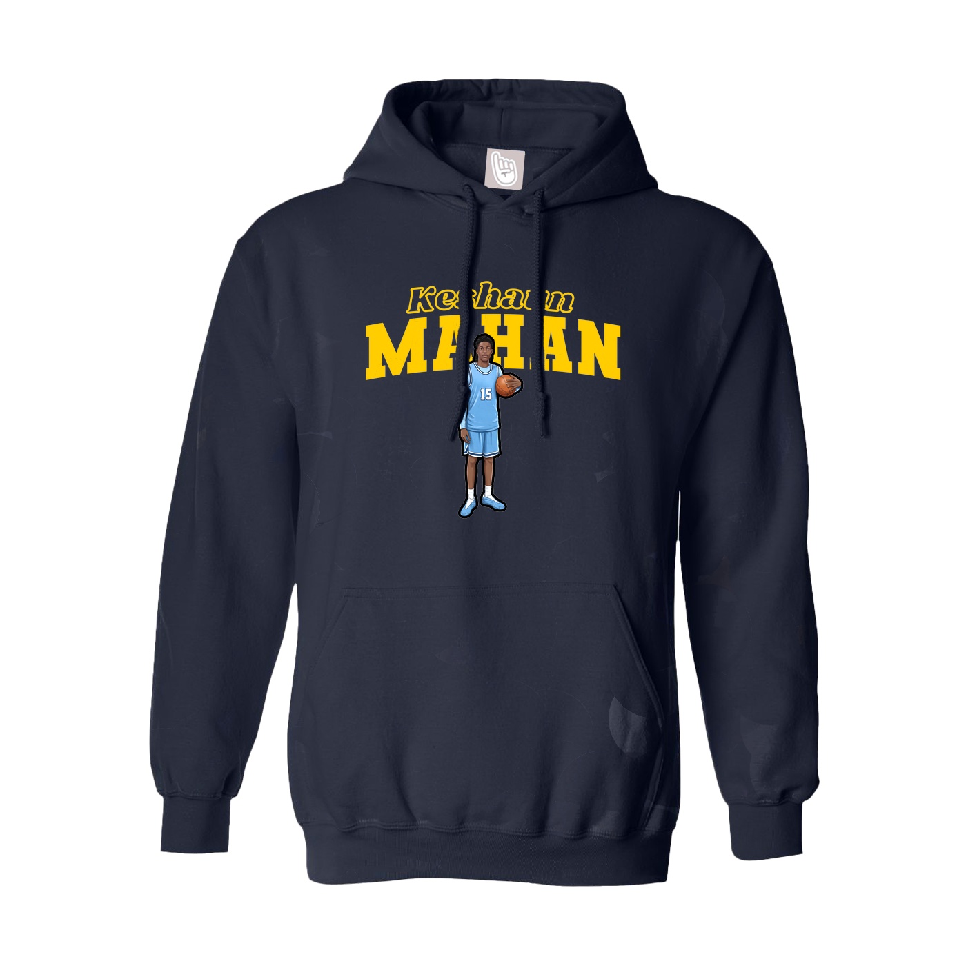 Hoodie — Name Arch in Navy