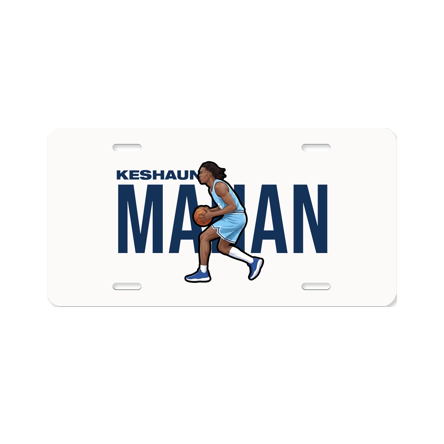 License Plate — Player Name in Classic