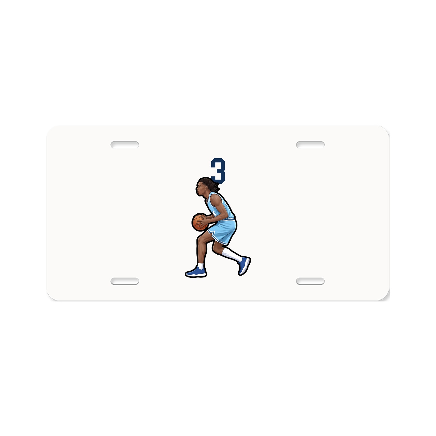 License Plate — Number Top in Classic