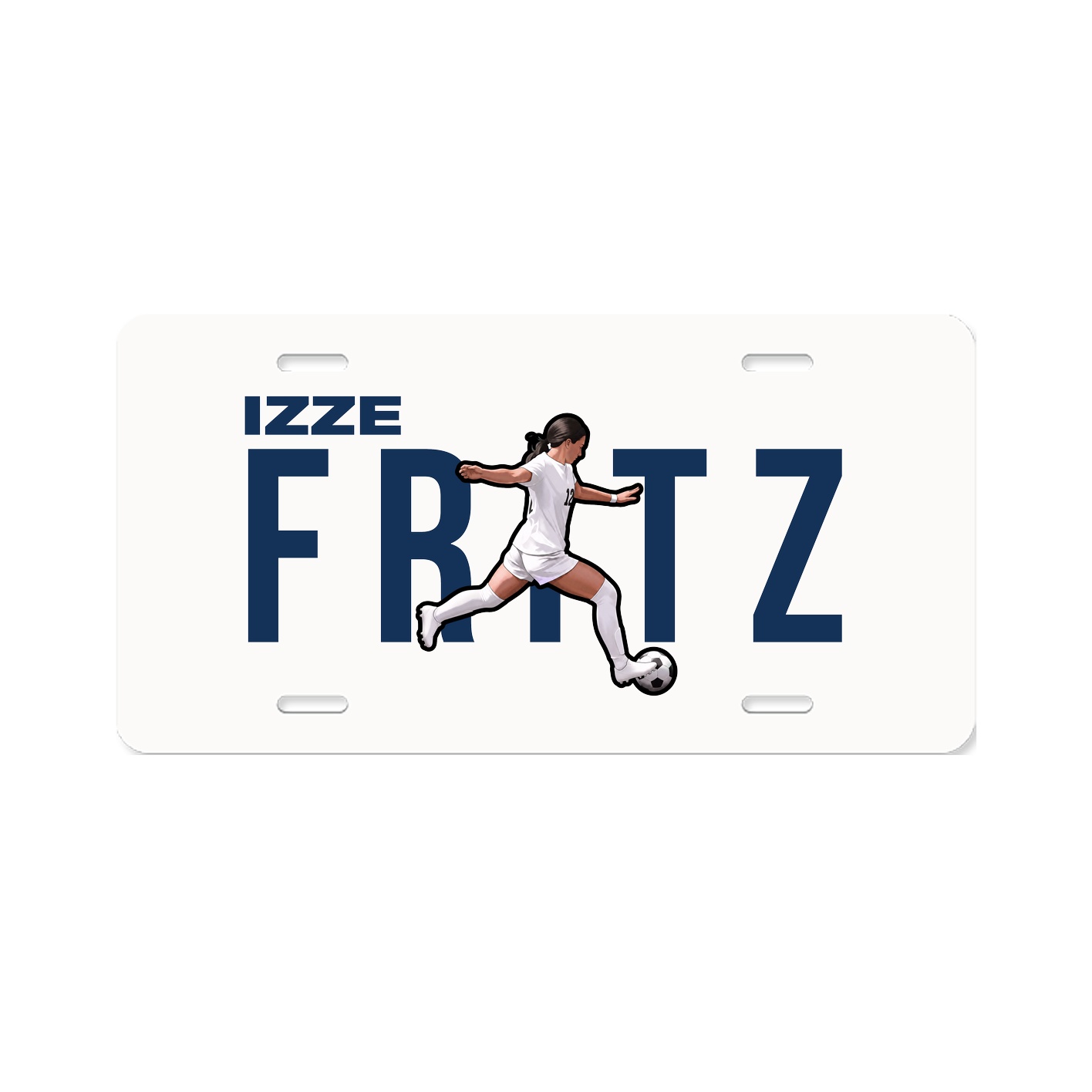 License Plate — Player Name in Classic