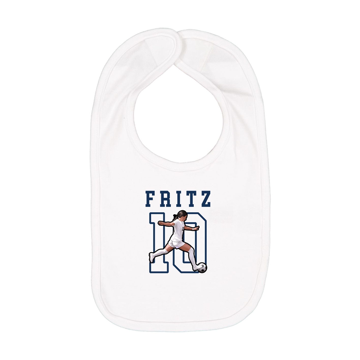 Infant Bib — Shirsey in White