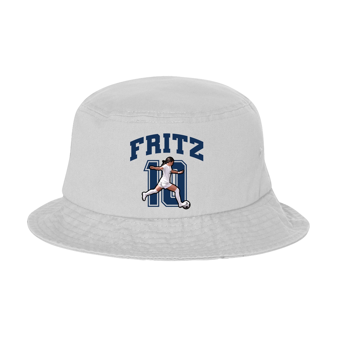 Bucket Cap — Number in White