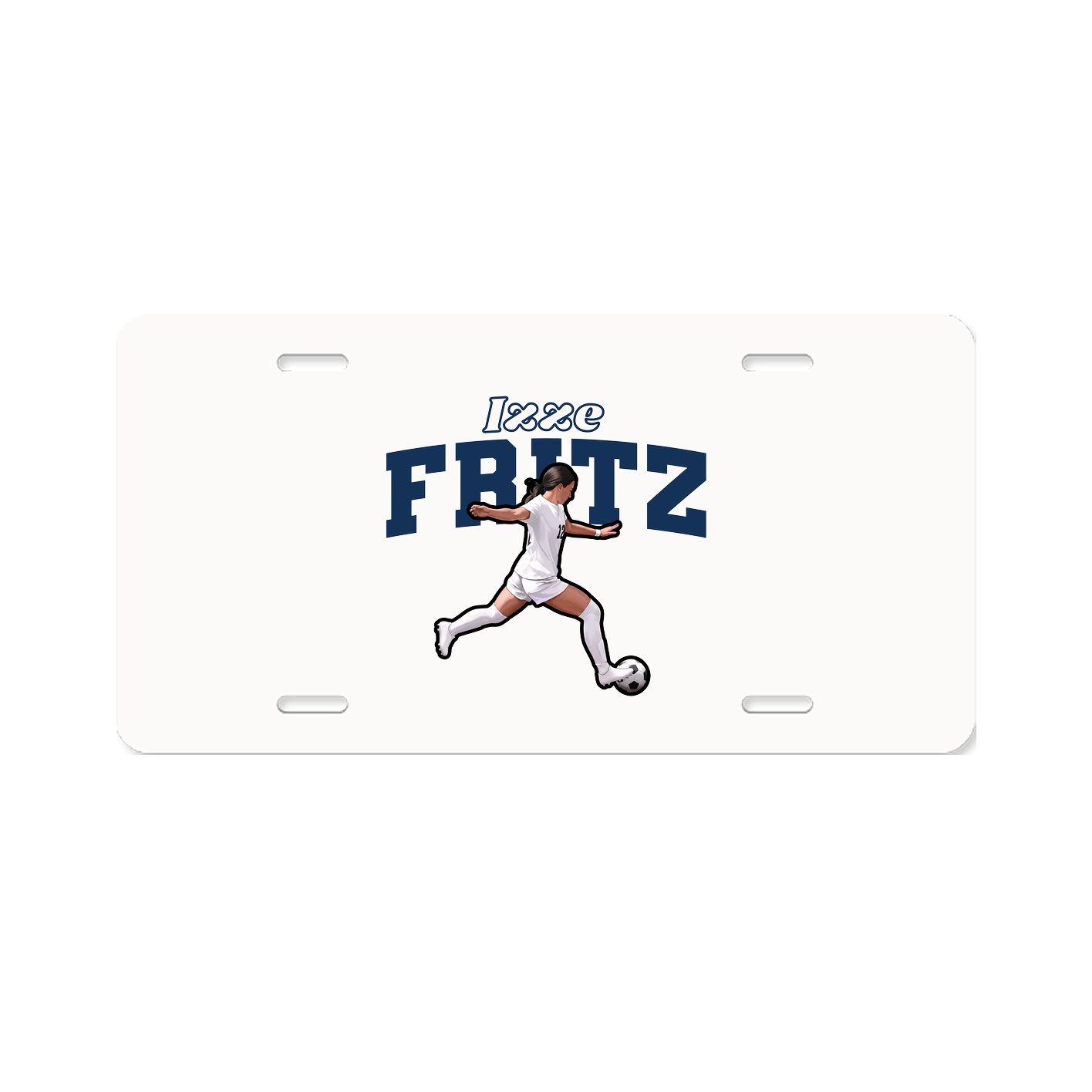 License Plate — Name Arch in Classic