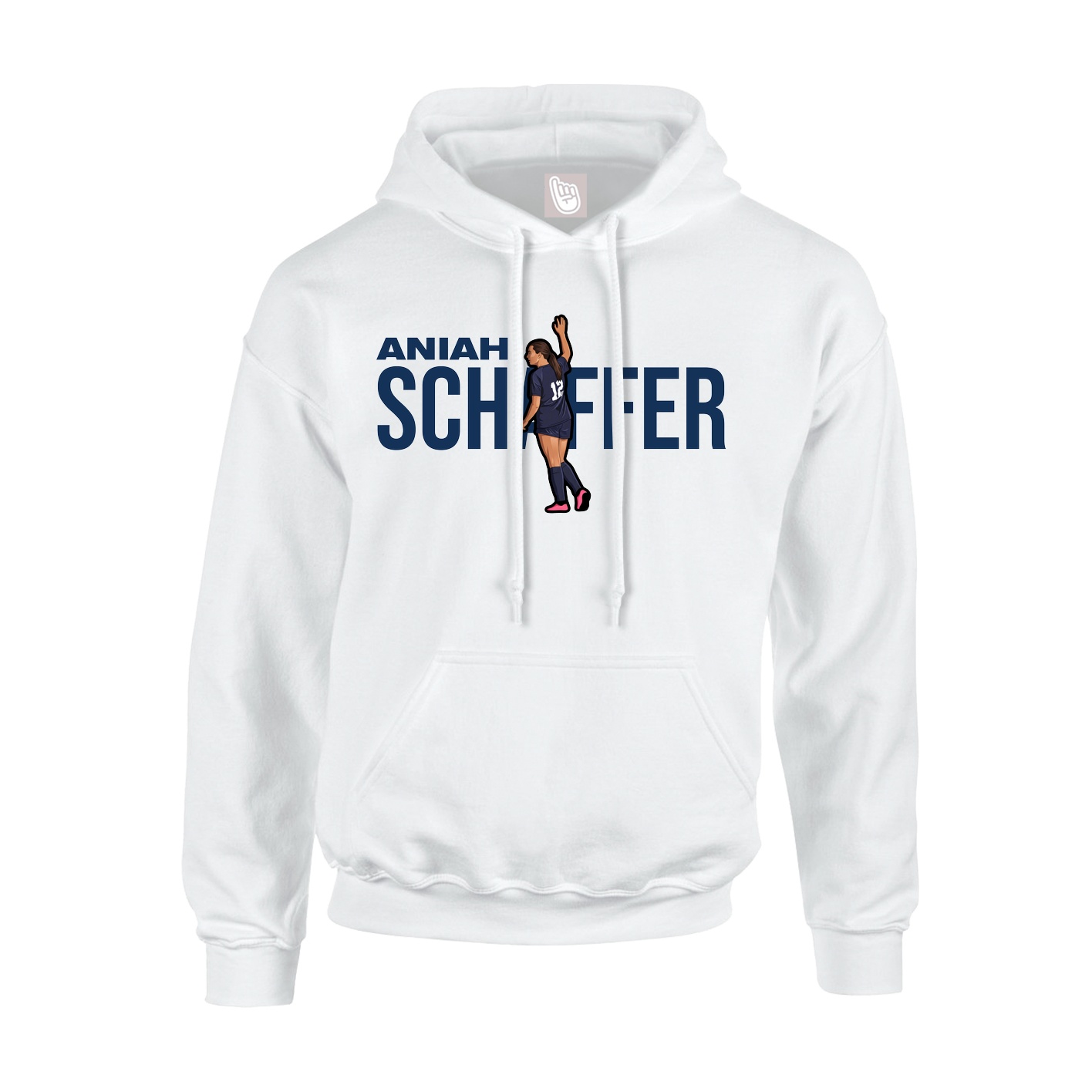 Hoodie — Player Name in White