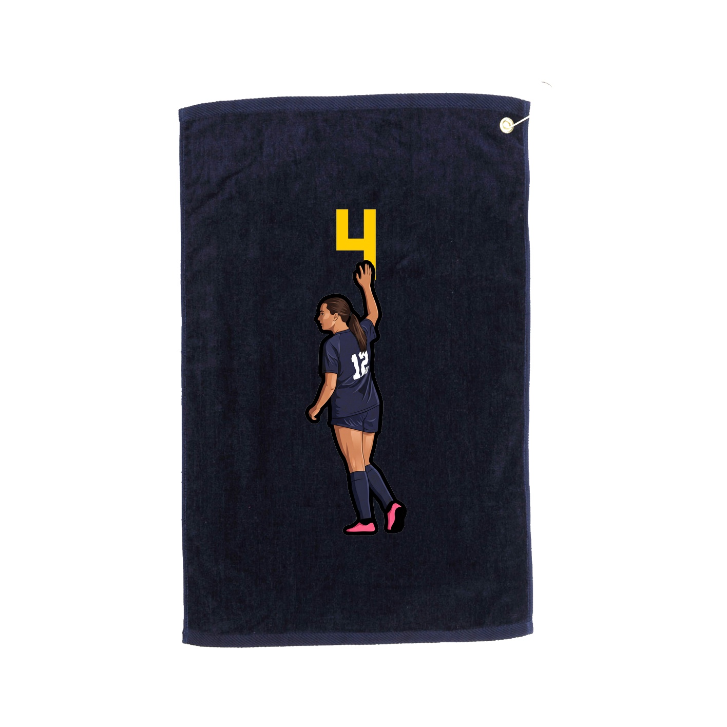 Golf Towel — Number Top in Navy