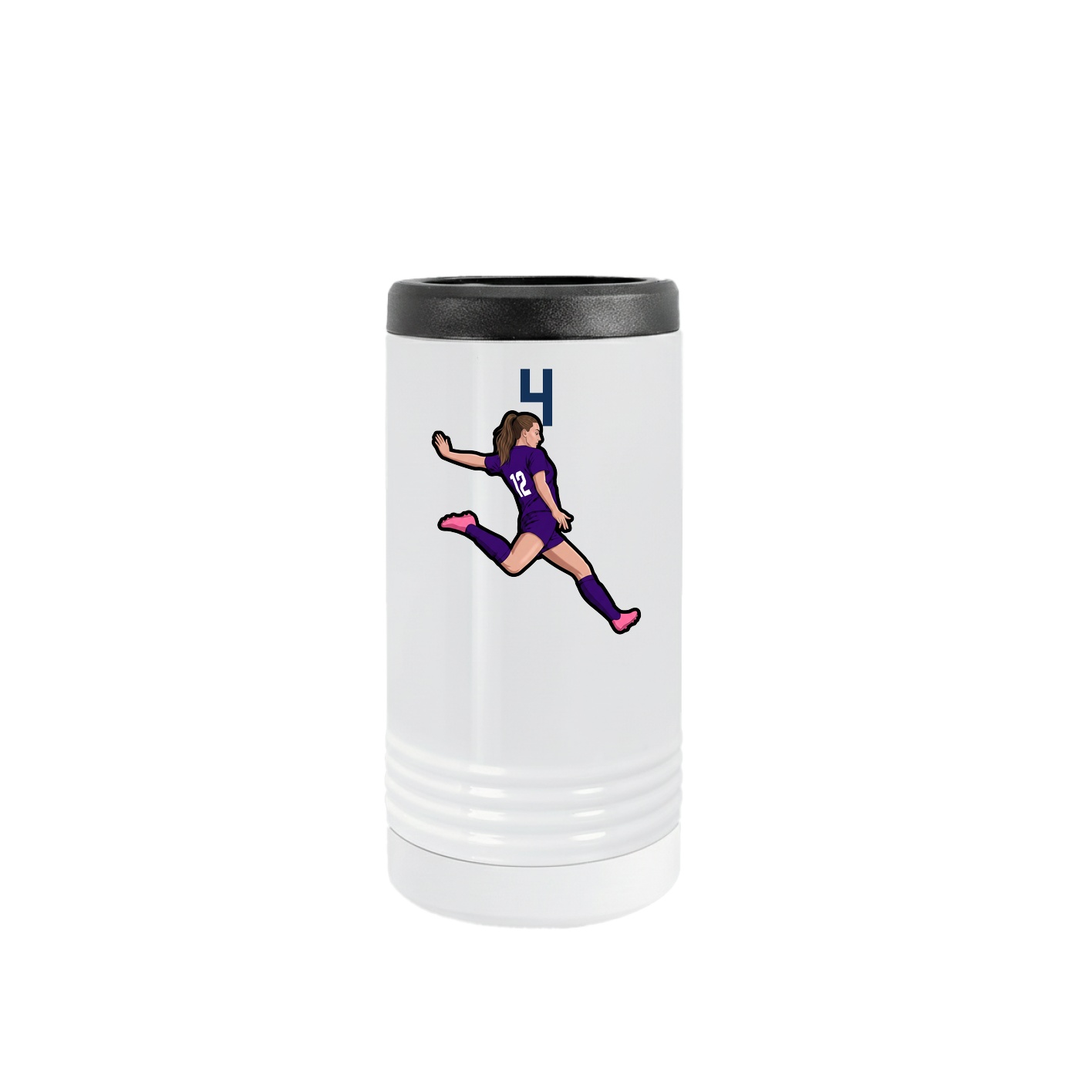 Slim Beverage Holder — Number Top in White