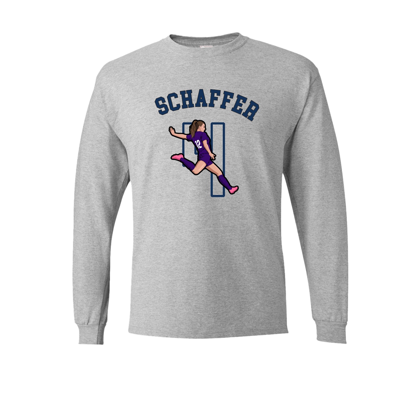 Long Sleeve Tee — Shirsey Arch in Grey